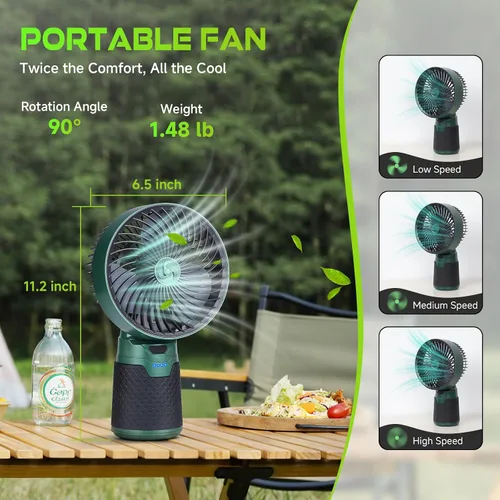 Vista 5 de BOBKID Linterna de camping modular recargable 4 en 1, linterna LED portátil, ventilador de campamento al aire libre, IPX4 impermeable, juego
