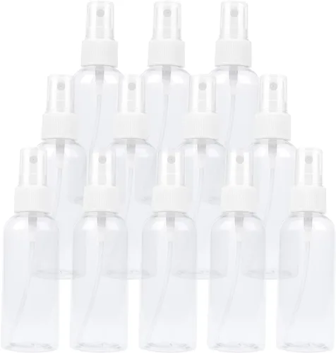 Vista 11 de TRENDBOX Botella de spray de niebla fina de plástico transparente vacía, Claro