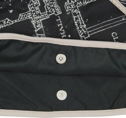 Vista 7 de Harry Potter The Marauder's Map Hogwarts - Bolso cruzado de hombro con correa ajustable, Negro
