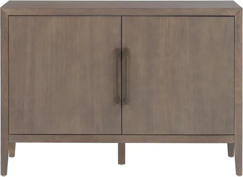 Vista 9 de 47.25-Inch Farmhouse Sideboard with 2 Doors, Buffet Cabinet with Adjustable Feet, Minimalist Wooden Storage Cabinet with Metal Handles, entryway