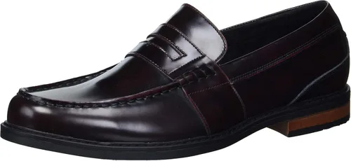 Vista 4 de Nunn Bush Lincoln Classic Penny Mocasines sin cordones para hombre Negro pulido