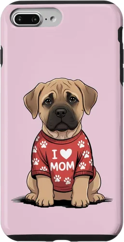 Vista 12 de Womens I Love Mom Bullmastiff Dog Mother's Day Mastiff Mom Case for iPhone 17
