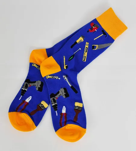 Vista 5 de ARAD Calcetines de martillo para hombres y mujeres, ropa con temática de herramientas locas