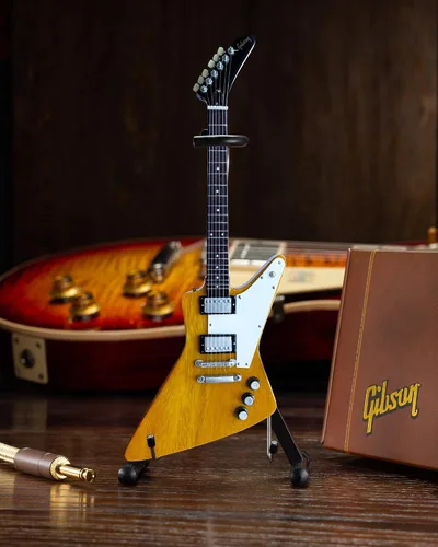 Vista 4 de FanMerch Réplica de guitarra Explorer Korina - Modelo a escala 1:4