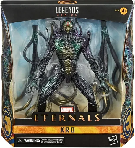 Vista 8 de Marvel Hasbro Legends Series Eternals Deluxe - Figura de acción coleccionable (6 pulgadas), Kro, diseño premium y 2 accesorios