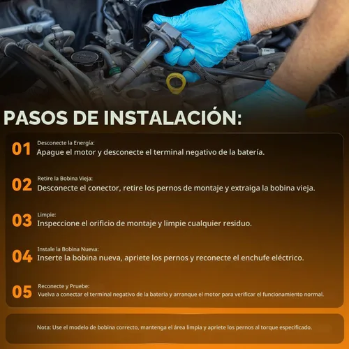Vista 6 de DEAL Paquete de bobinas de encendido, compatible con Dodge Dakota Durango Nitro Ram 1500 - Jeep Commander Grand Cherokee Liberty - Mitsubishi Raider