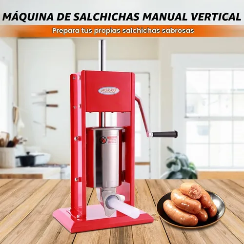 Vista 6 de Hakka - Máquina de salchichas vertical de acero inoxidable (7 libras/3 litros (CV-3))