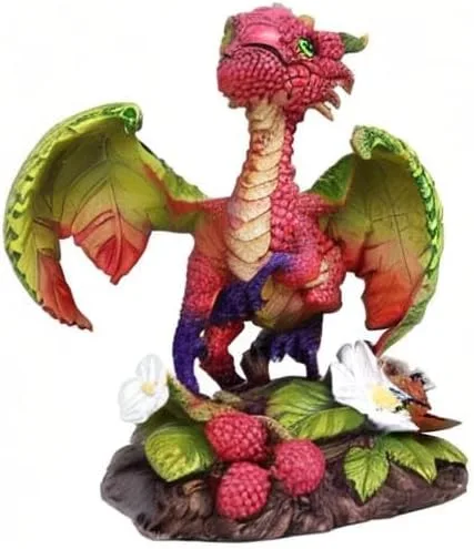 Vista 2 de Pacific Giftware Estatua de decoración para el hogar de dragón de jardín Rasberry por Stanley Morrison