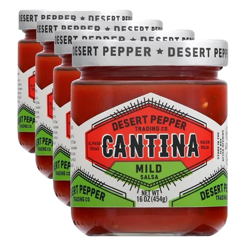 Vista 9 de Desert Pepper Trading Company Cantina Salsa, verde medio, 16 onzas