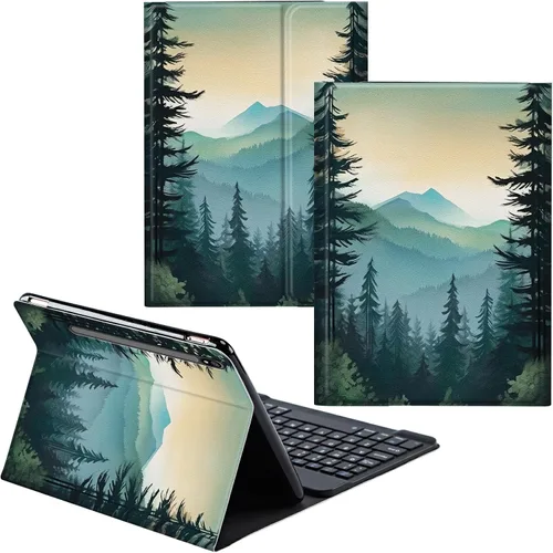 Vista 14 de Funda para Samsung Galaxy Tab S6 Lite 2022/2020 Teclado inalámbrico desmontable y cubierta de cuero PU Funda protectora para Samsung Galaxy Tab S6