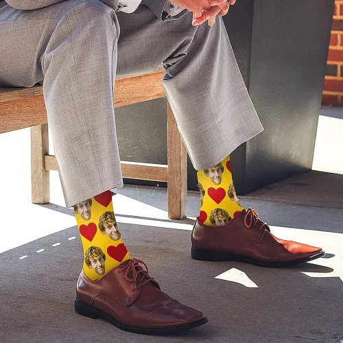 Vista 8 de Calcetines personalizados con foto, calcetines personalizados con imágenes, calcetines personalizados para hombres