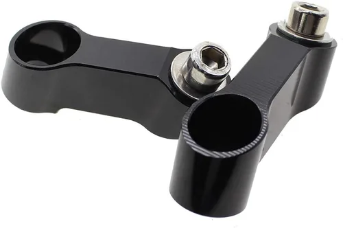 Vista 3 de 0.315 in X 0.049 in paso derecha+izquierda roscado motocicleta bicicleta cruceros scooters montaje espejo elevador adaptador adaptador aluminio Moto