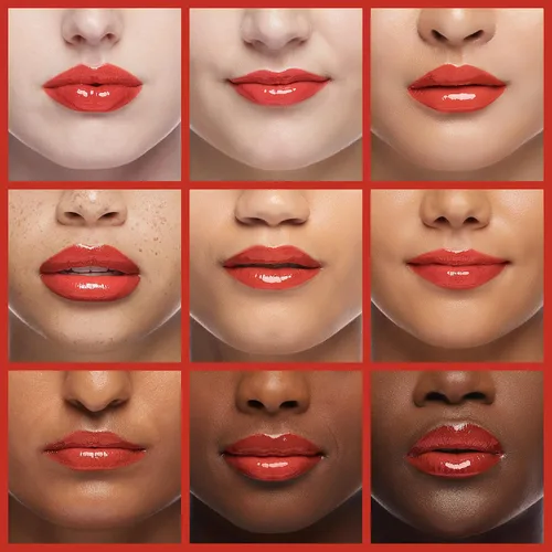 Vista 4 de L'Oreal Paris Maquillaje Infallible Brillo labial hidratante de 8 horas, Fiery, 0.21 onzas líquidas
