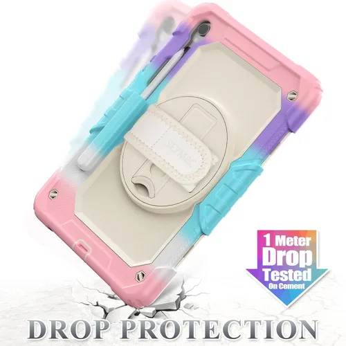 Vista 6 de SEYMAC stock Funda para Samsung Galaxy Tab S10 Lite / S10 FE / S9 FE 5G / S9 Funda para Tableta 10.9''/ 11'' Protectora con Protector de Pantalla