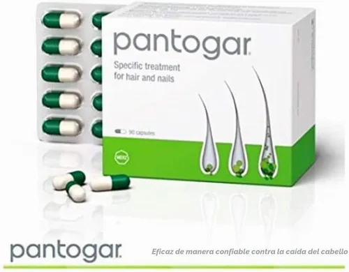 Vista 3 de Pantogar Pantovigar Tratamiento Específico para Cabello y Uñas (90 Cápsula -1 Caja)