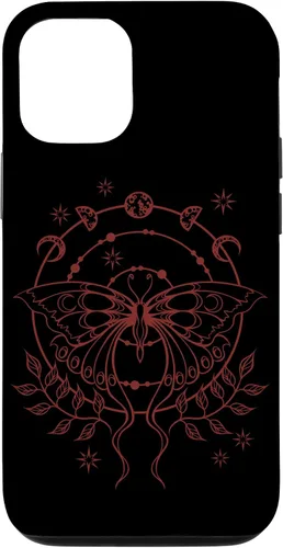 Vista 28 de Alt Emo Fairy Grunge Fairycore Goth Moth Moon Phases Case for iPhone 16