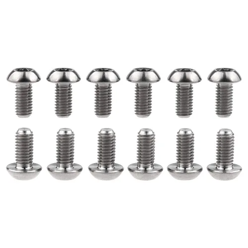 Vista 12 de Tornillos de titanio Torx M5x10 Freno de disco de bicicleta (negro)