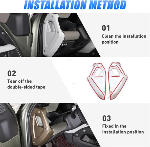 Vista 7 de Adhesivo decorativo para Land Rover Defender 2020-2025, 90, 110, 130, accesorios interiores (marrón)