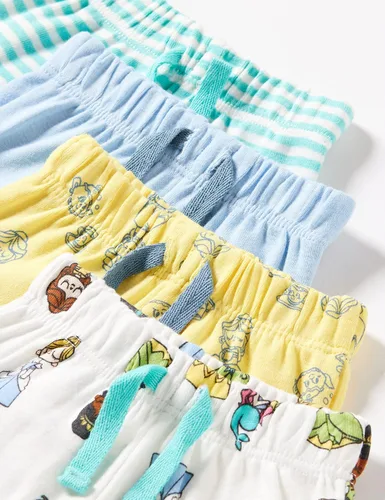 Vista 2 de Tienda Essentials Disney Star Wars Pantalones de princesa para niña paquete de 4
