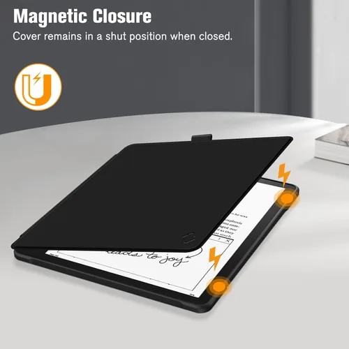 Vista 4 de Fintie Funda híbrida para Kindle Scribe (versión 2024/2022) – Funda delgada a prueba de golpes, carcasa trasera transparente con soporte para lápiz
