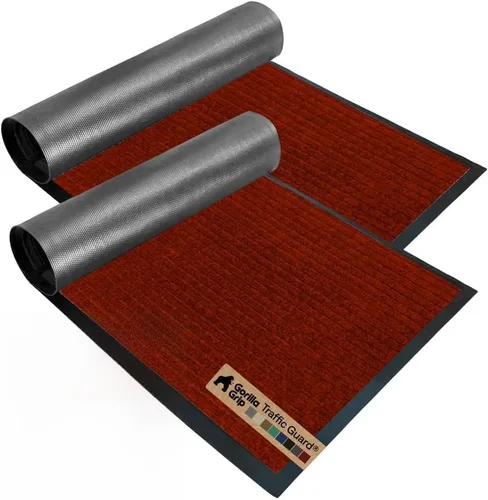 Vista 76 de GORILLA GRIP Traffic Guard - Tapete resistente para interiores y exteriores Negro