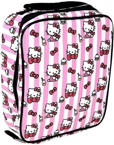 Vista 3 de U.P.D., Inc. Hello Kitty - Bolsa de almuerzo con moños de leche y cupcakes
