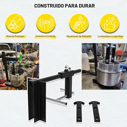 Vista 5 de Bonbo T-0158 Herramienta de transmisión de resorte compresor de tambor de embrague universal resistente de acero
