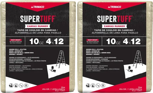 Vista 6 de Trimaco SuperTuff - Paño de lona pesada de 10 onzas de grosor, 4 pies x 5 pies