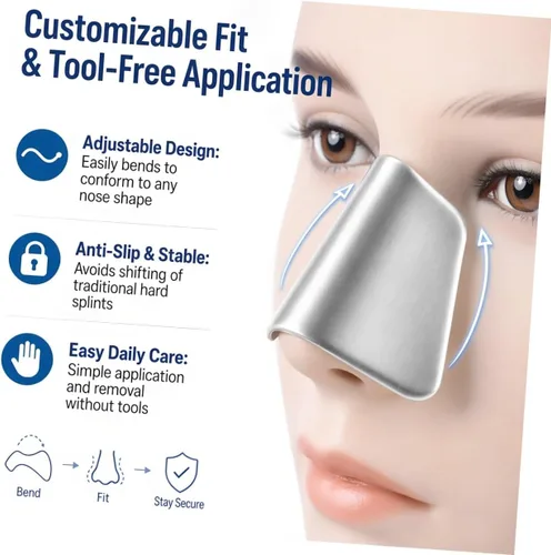 Vista 9 de 5pcs Aluminum Plastic Nasal Bridge Splint for Septoplasty Recovery