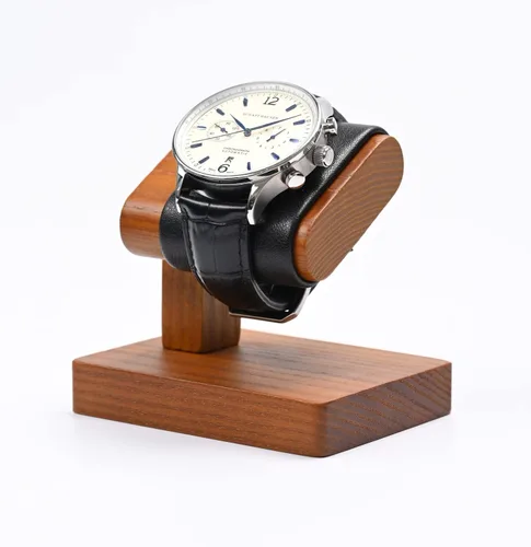 Vista 13 de Oirlv Organizador de pulsera con soporte de exhibición de reloj doble de Doble blanco cremoso