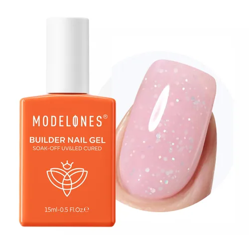 Vista 11 de modelones Builder Esmalte de uñas en gel, blanco lechoso constructor blanco