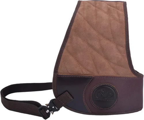 Vista 13 de Tas Trost Chaleco protector de cuero para rifle de escopeta, chaleco acolchado reductor de retroceso con protección de campo con correas ajustables