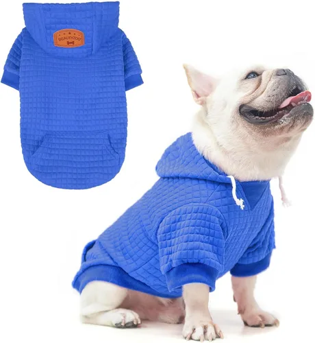 Vista 61 de BEAUTYZOO - Sudadera con capucha para perros con agujero para correa y bolsillo, suéteres para perros pequeños, medianos y grandes, niños y niñas