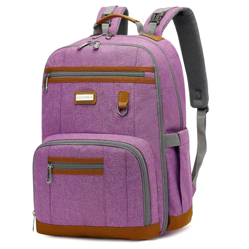 Vista 15 de BILLITON MSHI Mochila Bolsa para Pañales (Gris), Moderno