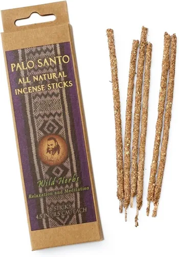 Vista 3 de Prabhuji's Gifts - Varillas de incienso Palo Santo - Incienso de copal - Incienso espiritual - Varillas aromáticas hechas con ingredientes naturales