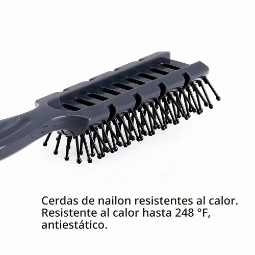 Vista 4 de PERFEHAIR Cepillo de pelo ventilado para secar con secador, peinar cabello largo, corto, fino, grueso, seco o húmedo, libre de estática y resistente