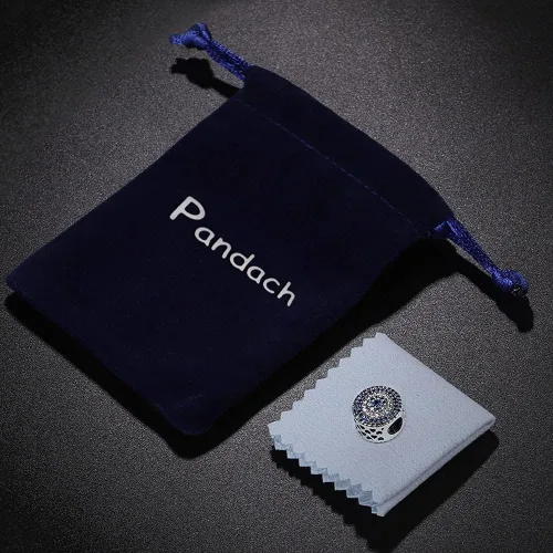 Vista 3 de Pandach Dijes de plata de ley 925 para pulseras y collares, colgantes de mariposa y auriculares, dijes de trébol, joyería de regalo para mujeres