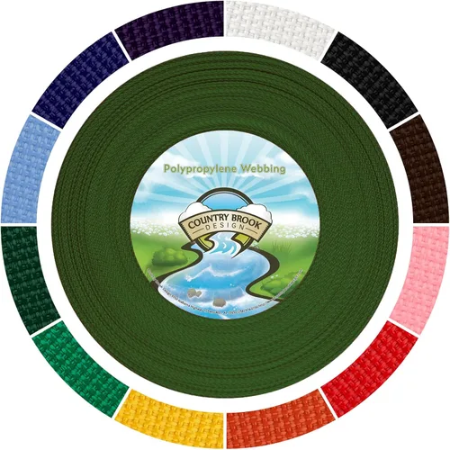 Vista 15 de Country Brook Design - Correa de polipropileno (Polypro) de 1/2 pulgada Negro