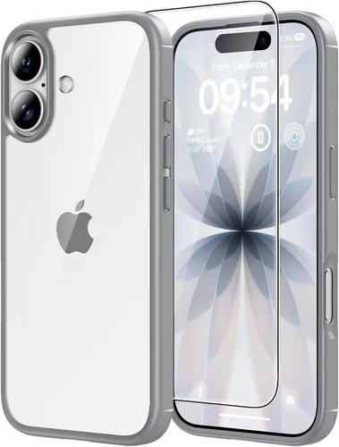 Vista 95 de TAURI Funda para iPhone 17, antiamarilleamiento con protector de pantalla, protección de grado militar, a prueba de golpes, delgada para iPhone 17