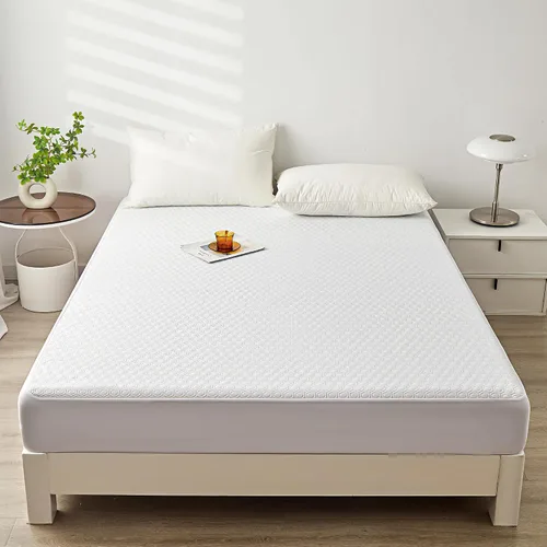 Vista 7 de Mooreeke Protector de colchón de nailon de alta calidad, 100% impermeable, naturalmente refrescante, suave, silencioso, transpirable y más suave que