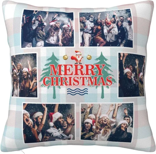 Vista 18 de Regalos para mamá - Funda de almohada personalizada con fotos, funda de almohada personalizada con foto para mamá, funda de almohada personalizada