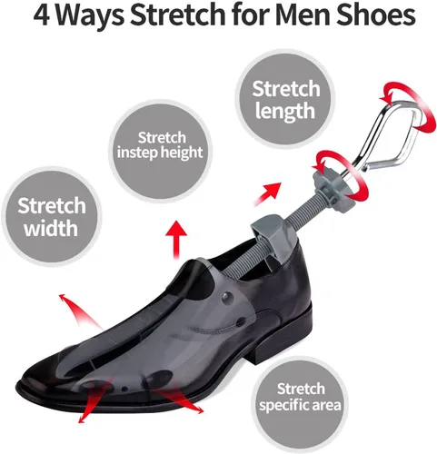 Vista 3 de Ensanchador de zapatos para mujeres y hombres, pies anchos, ajustable en 4 direcciones, ampliador de zapatos