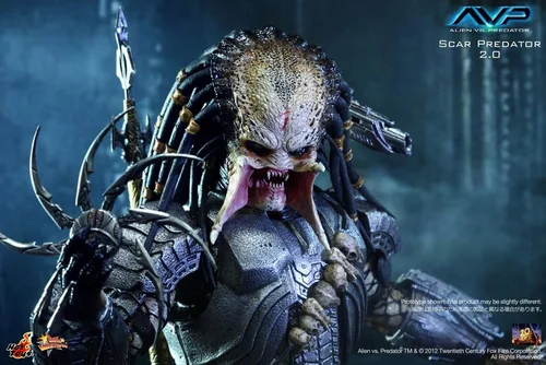 Vista 6 de Sideshow Scar Predator Alien vs Predator Sexta Escala Figura por