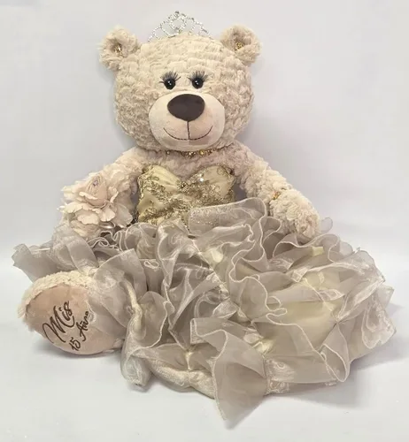 Vista 16 de KINNEX COLLECTIONS SINCE 1997 20" Quince Anos Quinceanera Last Doll Osito de peluche con vestido (pieza central) ~ ARC16832-4R (azul bebé)