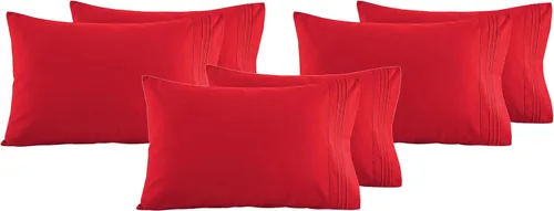 Vista 27 de Elegant Comfort Juego de fundas de almohada ultrasuaves de lujo de 2 piezas - Microfibra premium de calidad hotelera 1500, doble cepillado