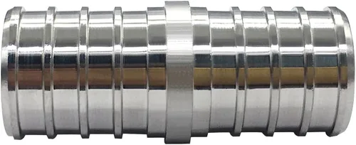Vista 3 de Acoplamiento recto de acero inoxidable PEX de 1/2 pulgada, accesorio de tubería de crimpado de acero inoxidable para tubería Pex