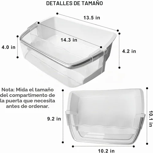 Vista 2 de AAP73252209 AAP73252202 - Repuesto de contenedor para puerta