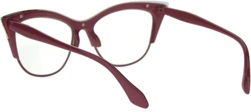 Vista 2 de SA106 Gafas de ojo de gato con aspecto cuadrado de punto alto para mujer