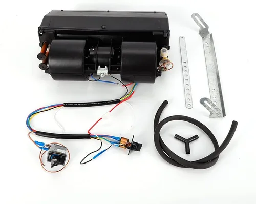 Vista 11 de Ensamble de evaporador de aire acondicionado A/C, enfriamiento por calor del evaporador, 258 CFM 3 velocidades 8A 80W 12V Ensamble de calentador