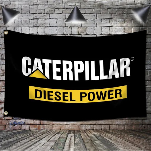 Vista 2 de ENMOON Bandera de gato diesel Power Banner 3x5ft Garage Shop Decoración de pared